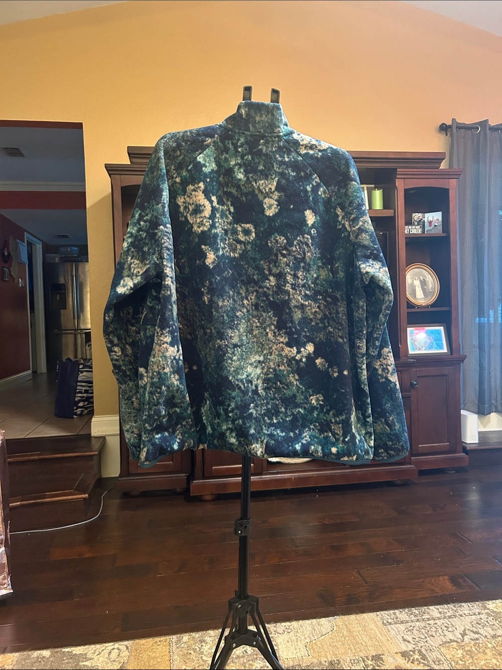 Blue Patterned Zip Jacket - Picture 2 of 2